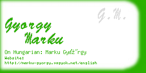 gyorgy marku business card